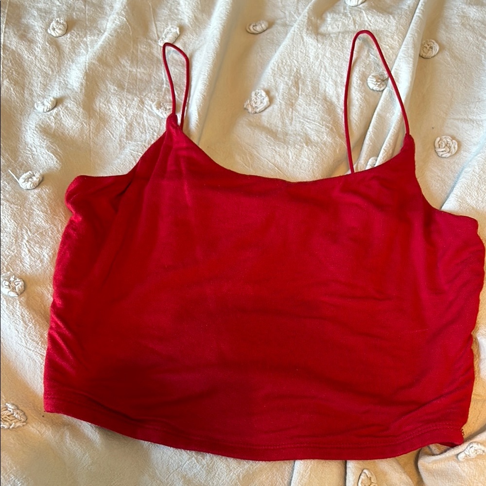 Red Spaghetti Strap Top